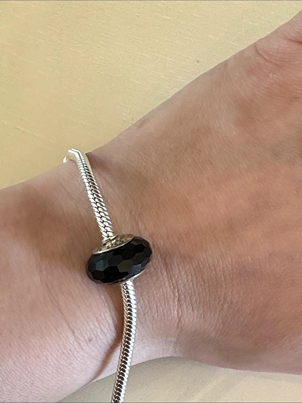 Pandora Black Fascinating Faceted Murano Glass Charm